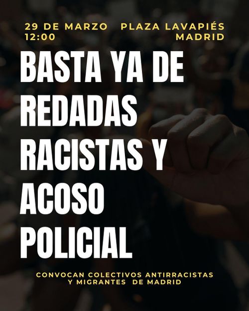 Concentración en Apoyo de Serigne Mbaye