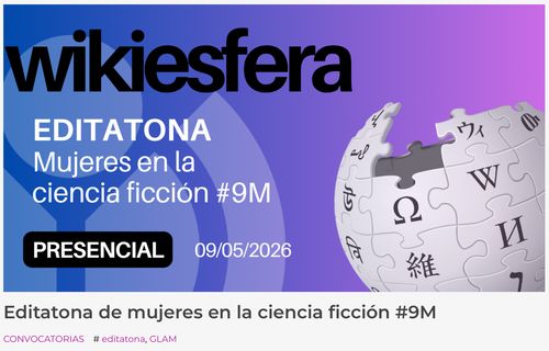 Editatona de mujeres en la ciencia ficción #9M