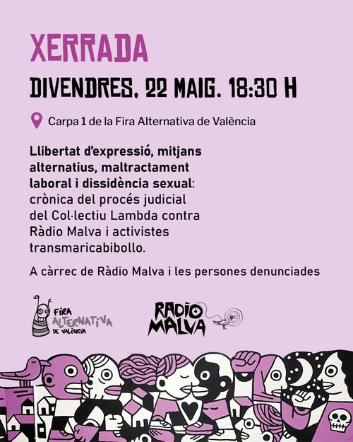 errada a la Fira Alternativa: Crònica del procés judicial del Col·lectiu Lambda contra Ràdio Malva i activistes transmaricabibollo