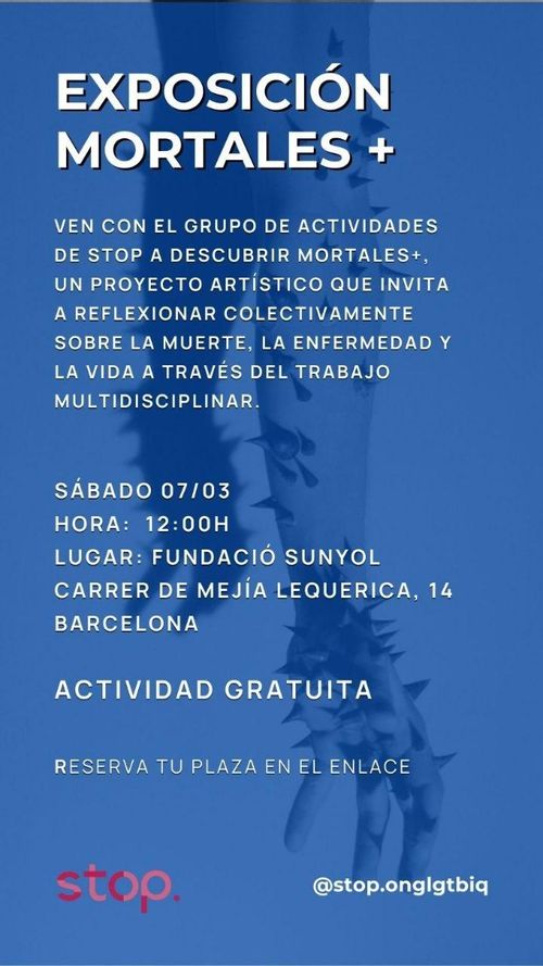 Visita a la exposición Mortales+ con ONG Stop