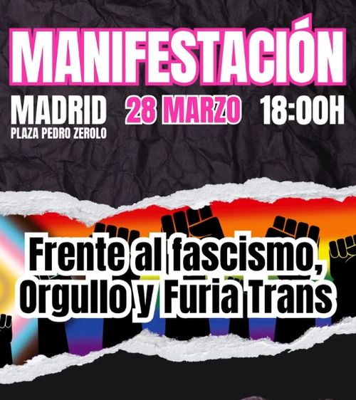 Manifestación: Orgullo y Furia Trans