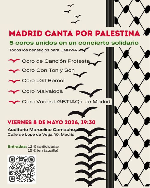Madrid canta por Palestina