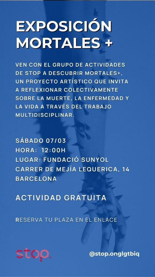 Visita a la exposición Mortales+ con ONG Stop